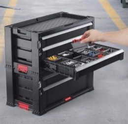 Modular garage drawers and tool organizer KETER